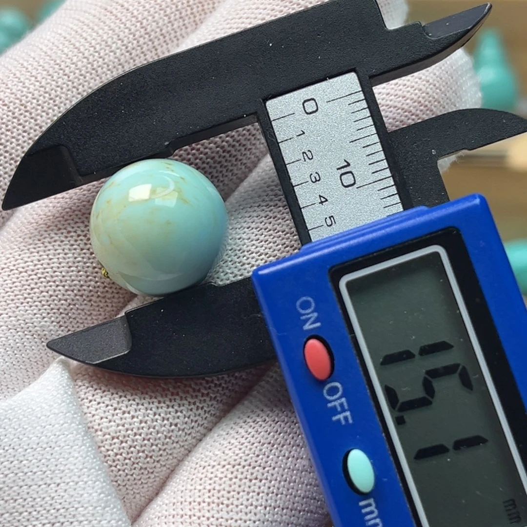 绿松石未镶嵌圆珠