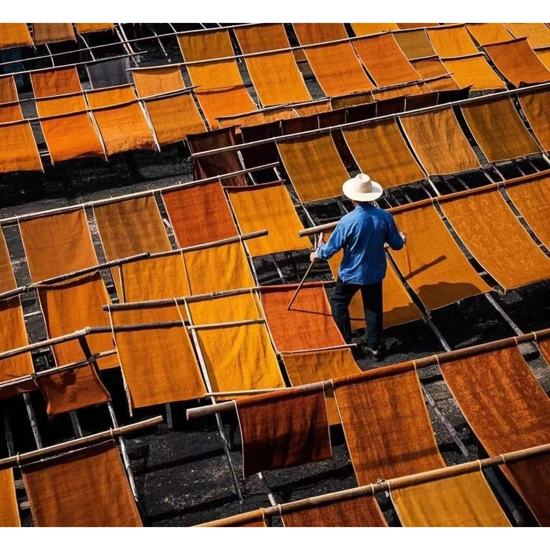 CHEN HENG (E024)100%桑蚕丝香云纱裙子（KJ）233485