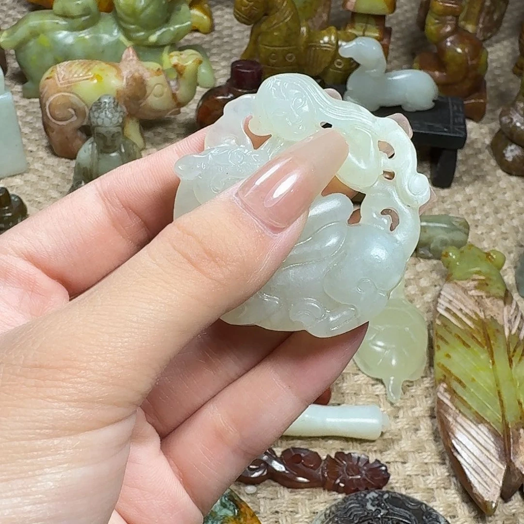 白玉菩提吊坠挂件