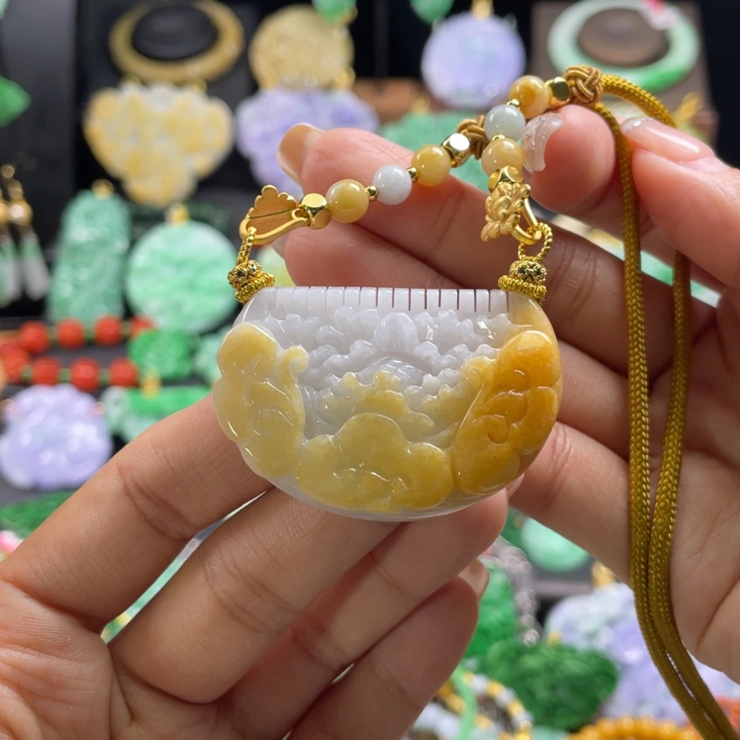 翡翠未镶嵌颈饰代编织