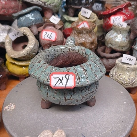 粗陶花盆手工花盆