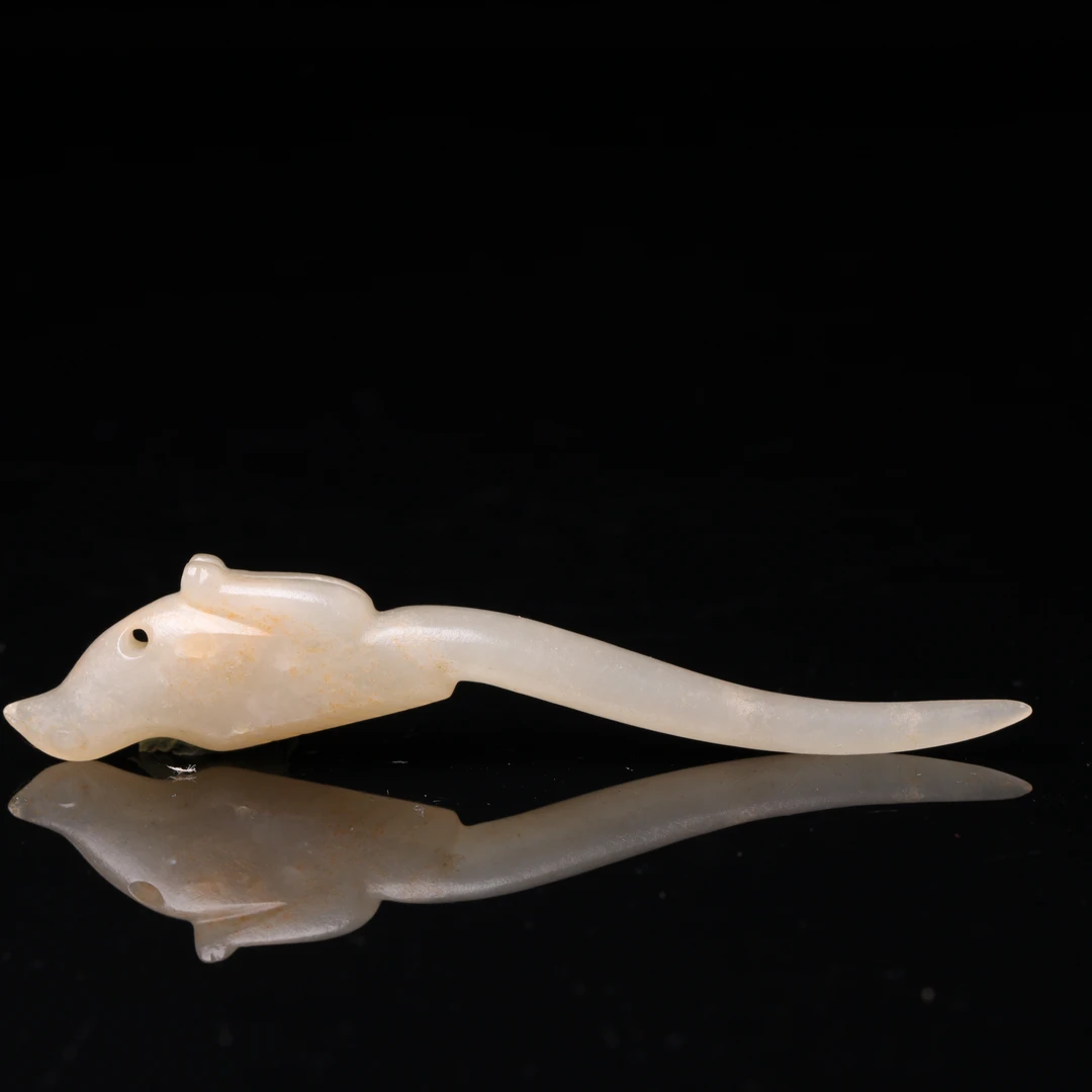 旧藏和田玉玉鸟玉觽-NX