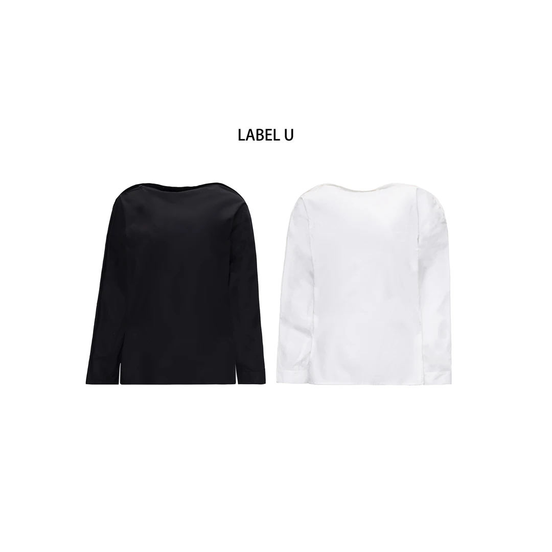 【坤姨专属】“维纳斯衬衫”纽扣气质套头纯色莱雅衬衫上衣