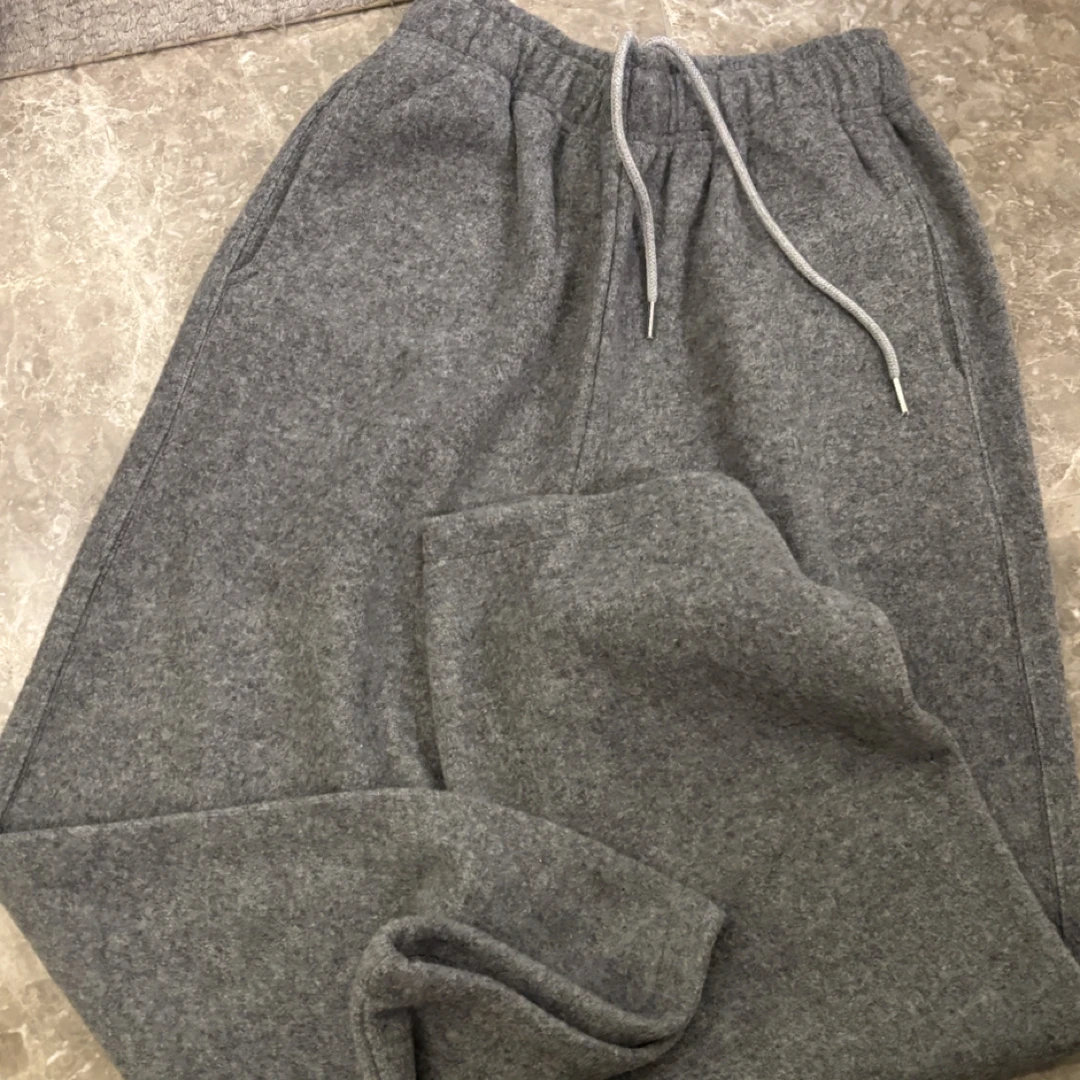 ［小小布］no退换-东大门正品p5l 羊毛厚绒直筒卫裤