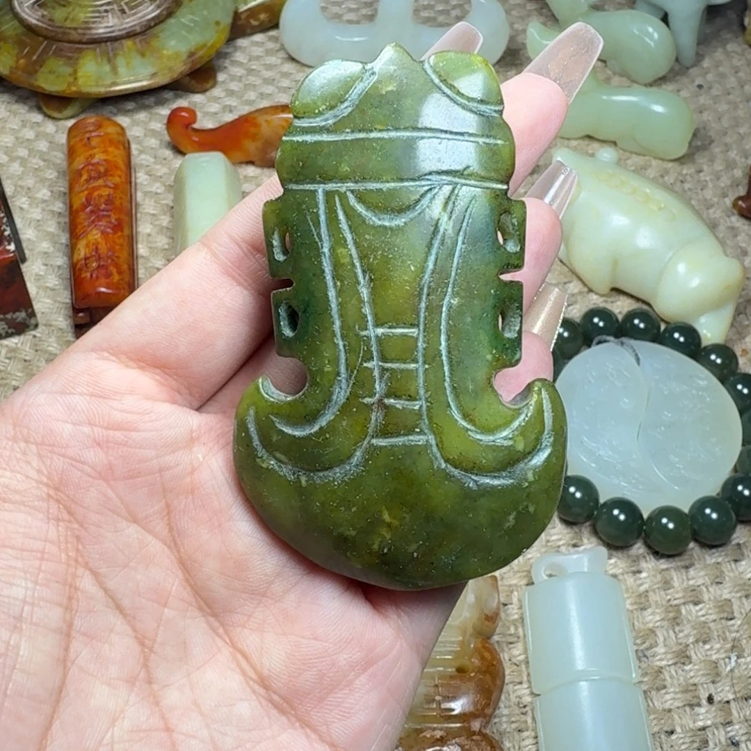 白玉菩提吊坠挂件