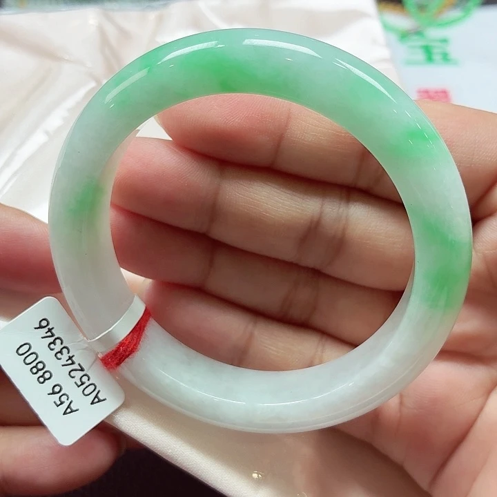 翡翠未镶嵌手镯天然缅甸A货翡翠（17号）