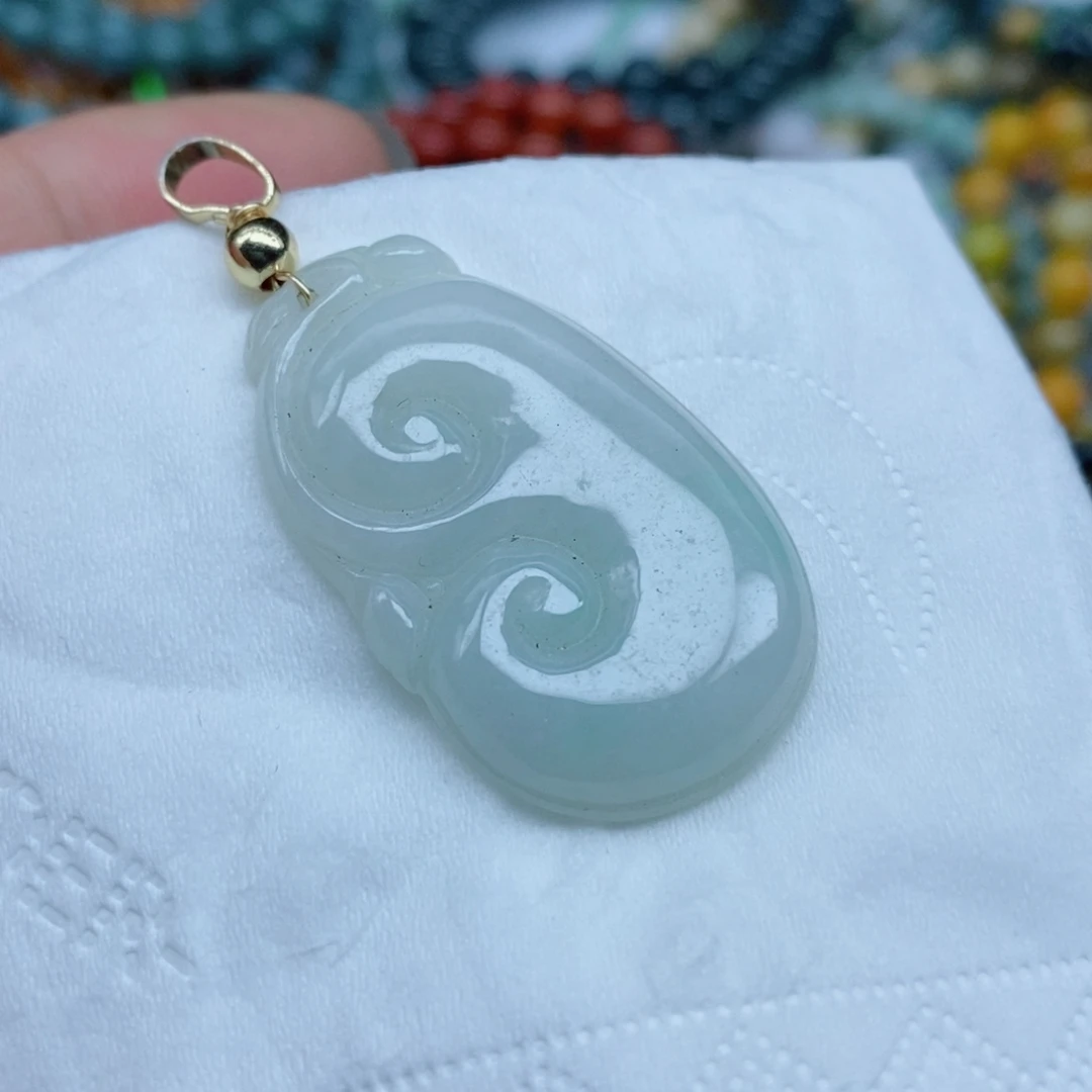 翡翠未镶嵌颈饰翡翠珠子