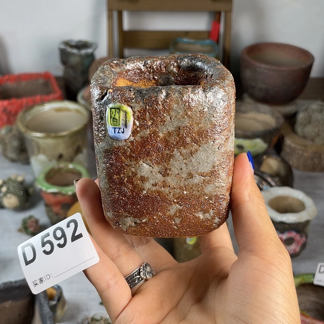 小白孤品 匣钵土高方 内口5左右 艺术 百搭