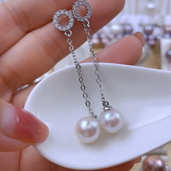 淡水珍珠未镶嵌耳饰