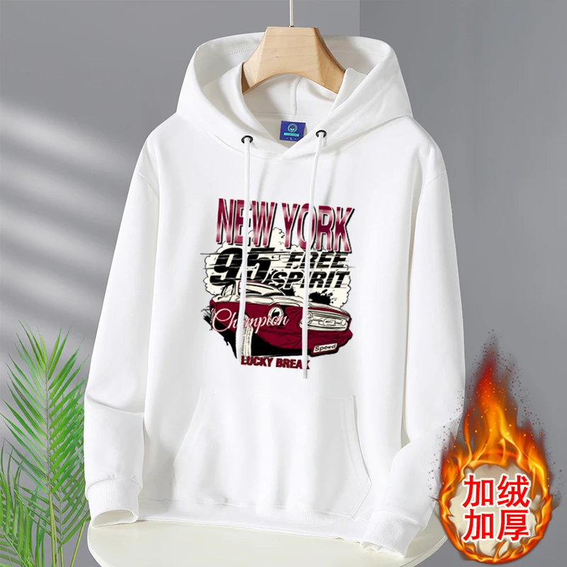 秋冬新款休闲连帽卫衣运动休闲宽松帽衫情侣百搭打底衫学生上衣