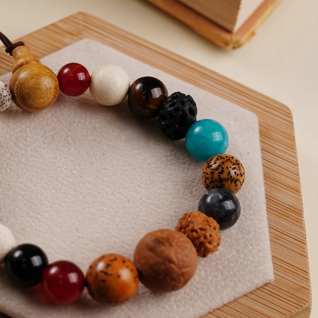 XIANYUAN/仙源·贝贝珠宝·菩提十八籽多宝单圈小众手串