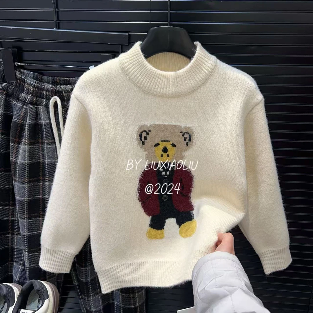 杭州六小六正版 BY LIUXIAOLIU冬季儿童加绒毛衣15427