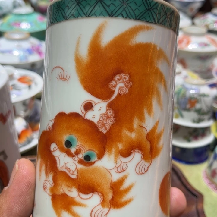 纯手绘精品盖碗杯