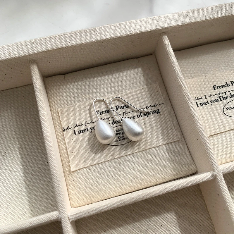 KILLY BILLY韩系ins个性简约气质拉丝水滴耳饰