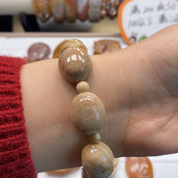 硅化玉手串未镶嵌富甲一方 手串