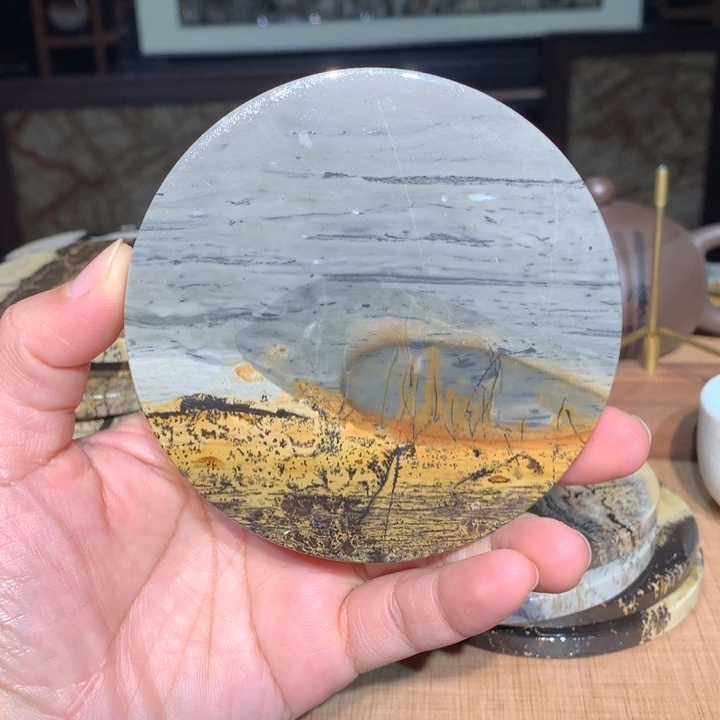 ，广西国画石摆件，收藏观赏