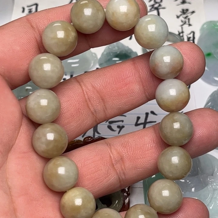 旺***哥翡翠未镶嵌颈饰手串