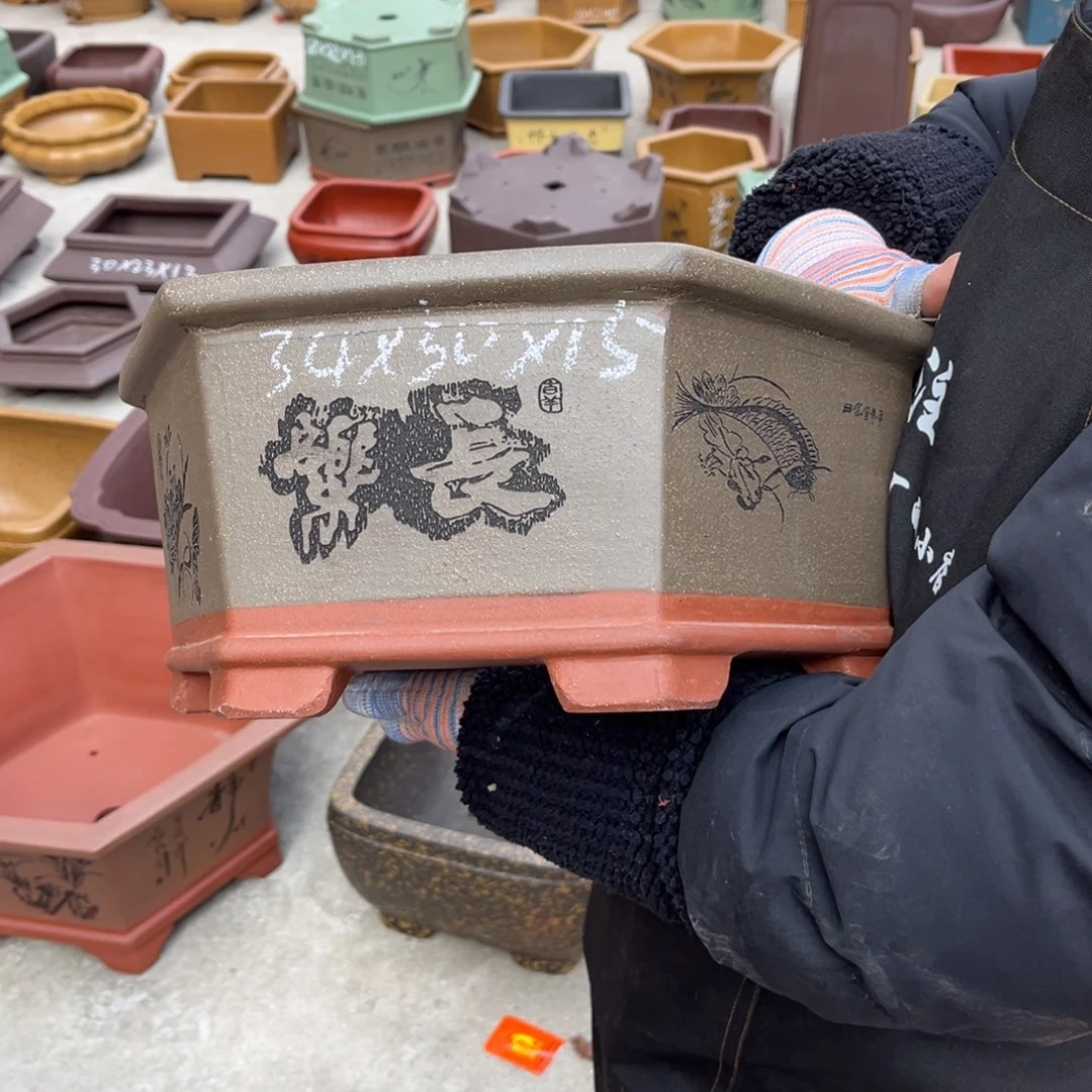 紫砂花盆盆景艺术