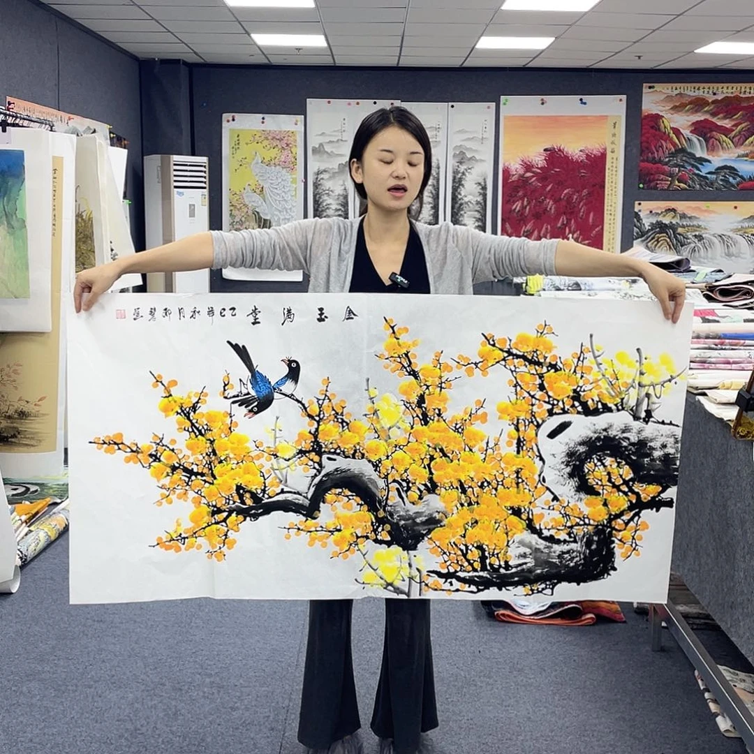 国画作品小姐姐放漏…