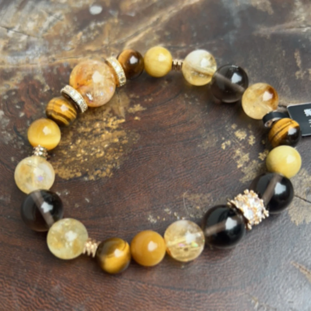 招米米助业业金霸水晶手串