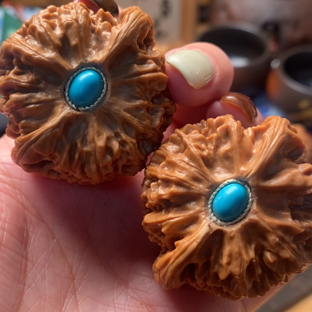 把件文玩核桃45尺寸宫灯狮子头