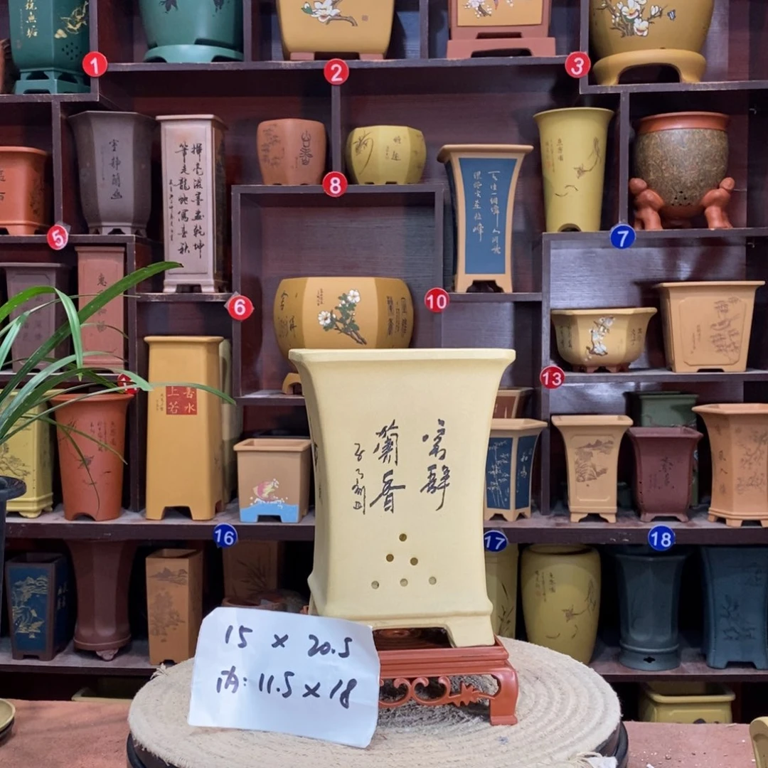 紫砂艺术紫砂花盆