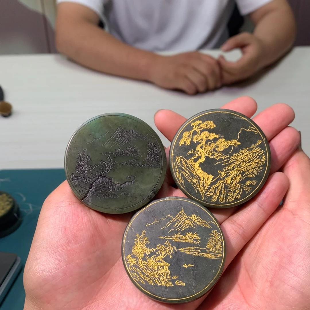 和田玉未镶嵌挂件