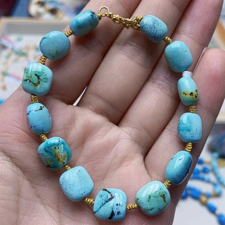 绿松石未镶嵌手链97