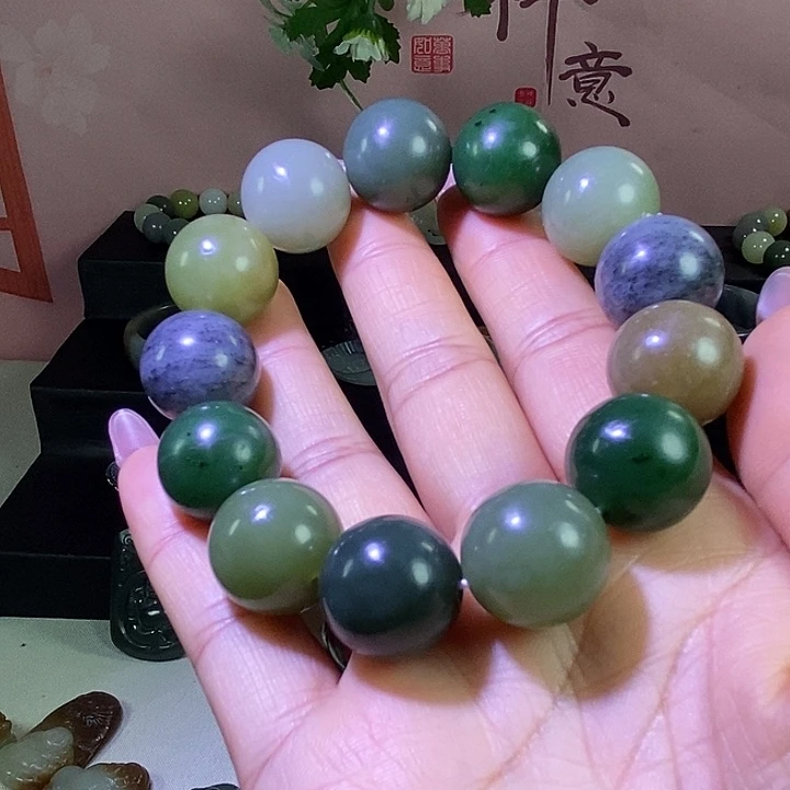 和田玉未镶嵌手链和田玉卡18