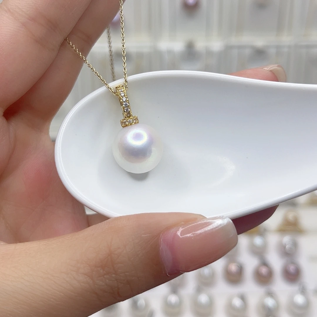 淡水珍珠未镶嵌吊坠(赠链)