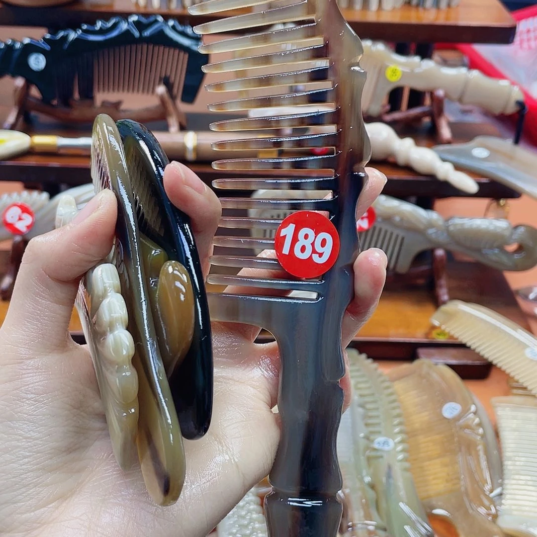 纯手工制作牛角梳189