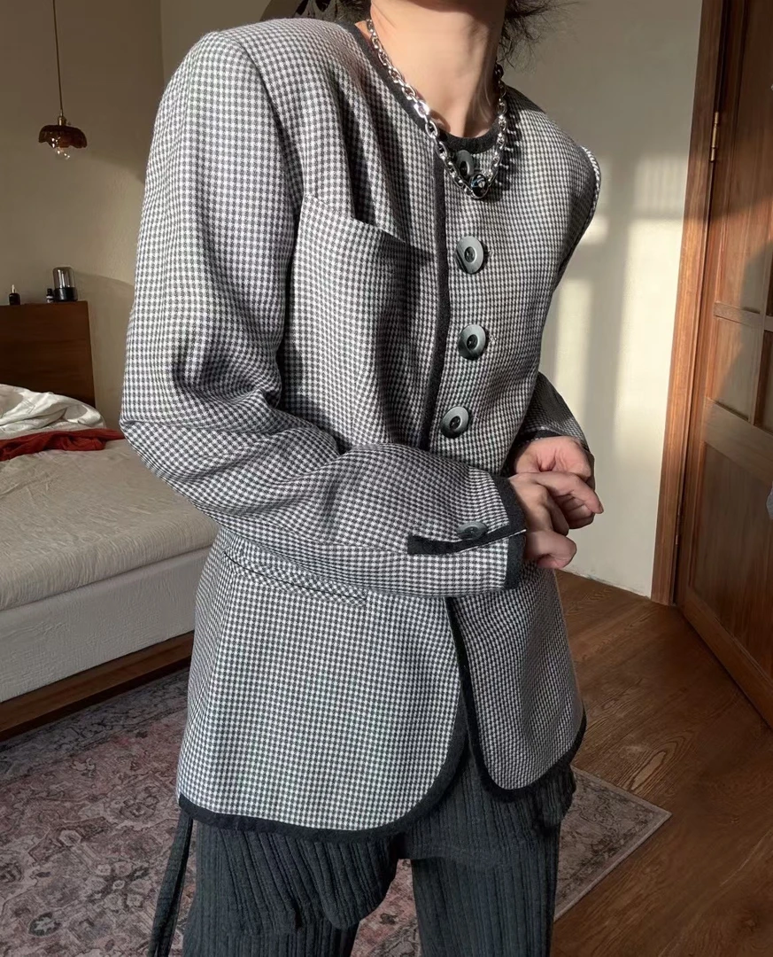 95新 DIOR/迪奥 送中检/迪奥千鸟格西服