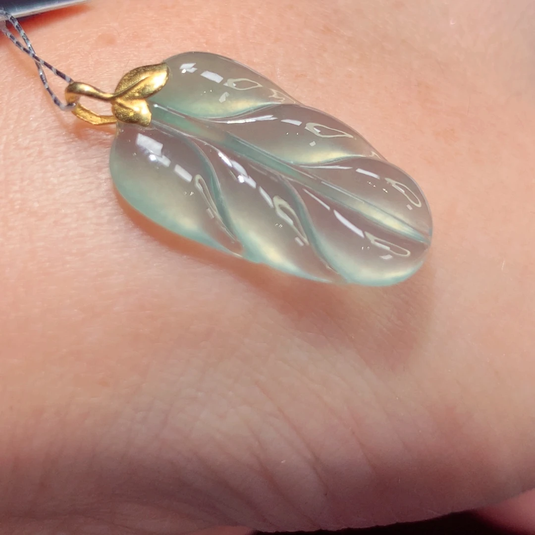 定制翡翠18K金镶嵌翡翠