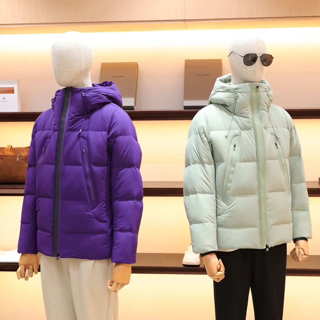 2025秋冬季新款情侣款轻薄保暖城市户外三防连帽羽绒服外套男1687