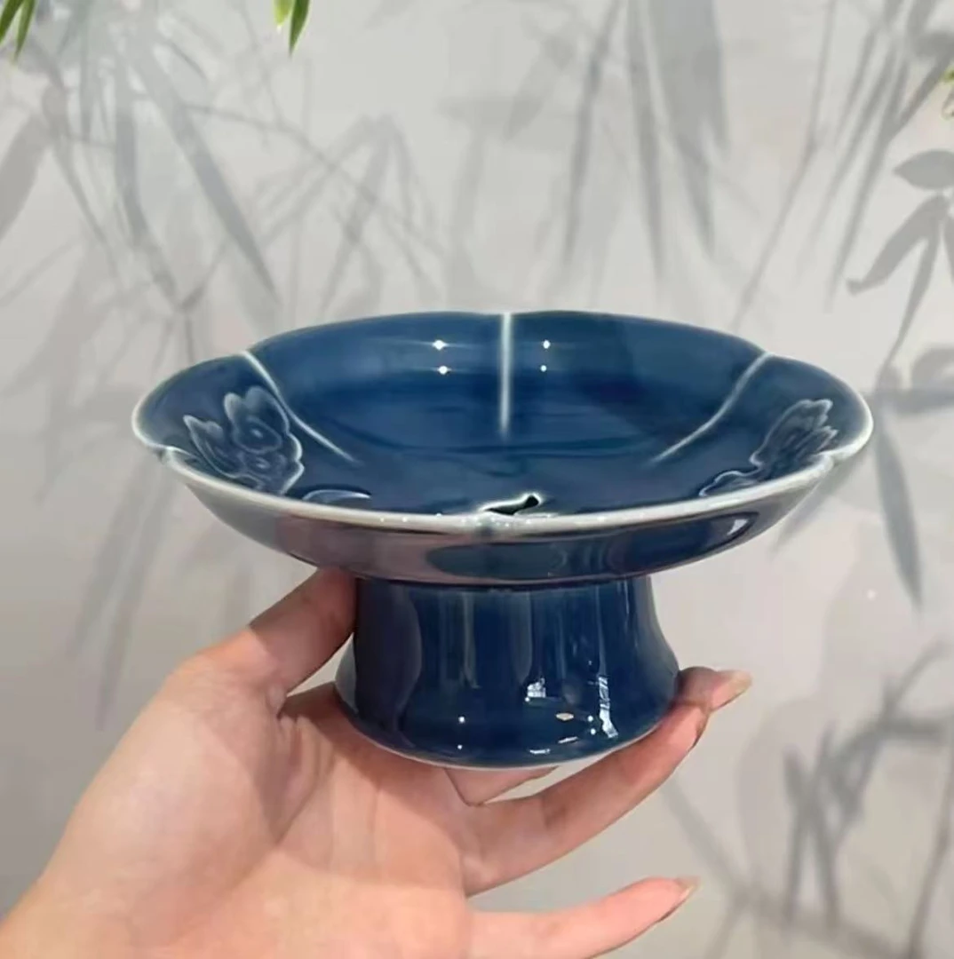 【佛手柑专用托盘】分体式陶瓷托盘 佛手专用 景德镇手工拉胚 容器
