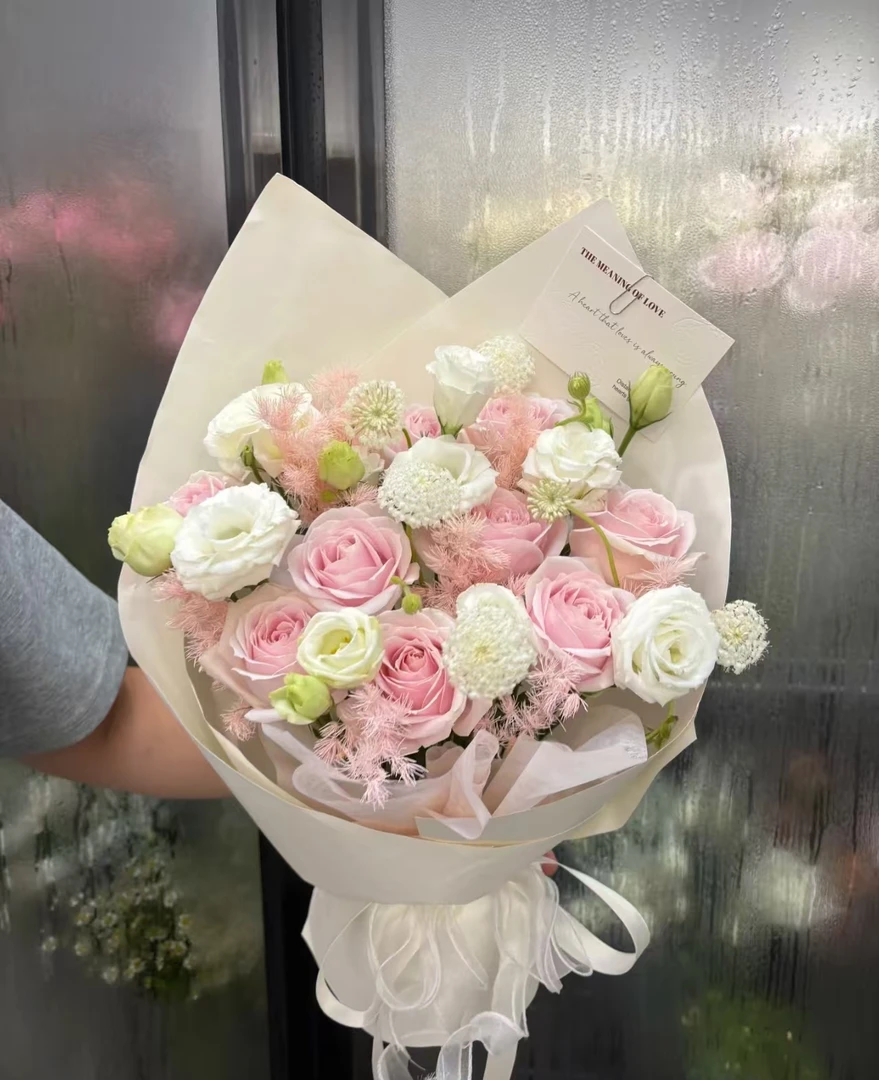 【粉雪山10+洋桔梗600克】云南鲜花基地直发鲜花任意两单顺丰包邮