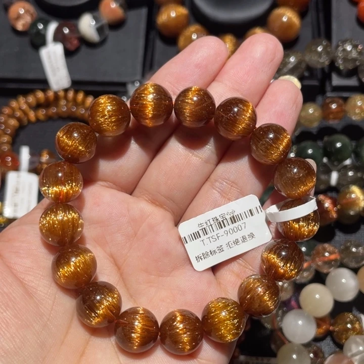 水晶手链未镶嵌铜顺发12mm左右