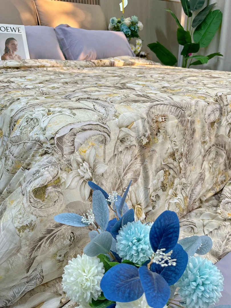 【磨毛】四件套全棉贡缎磨毛天丝棉磨毛四件套数码印花柔软亲肤舒适