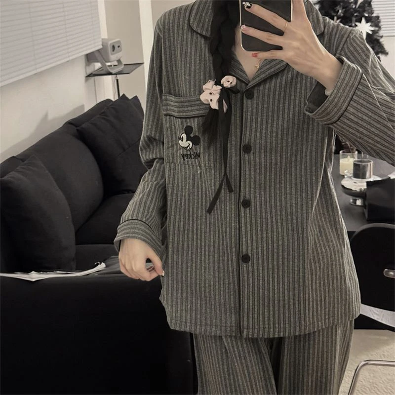 2025新款春秋季网红爆款薄款云朵棉甜美睡衣长袖长裤家居服套装