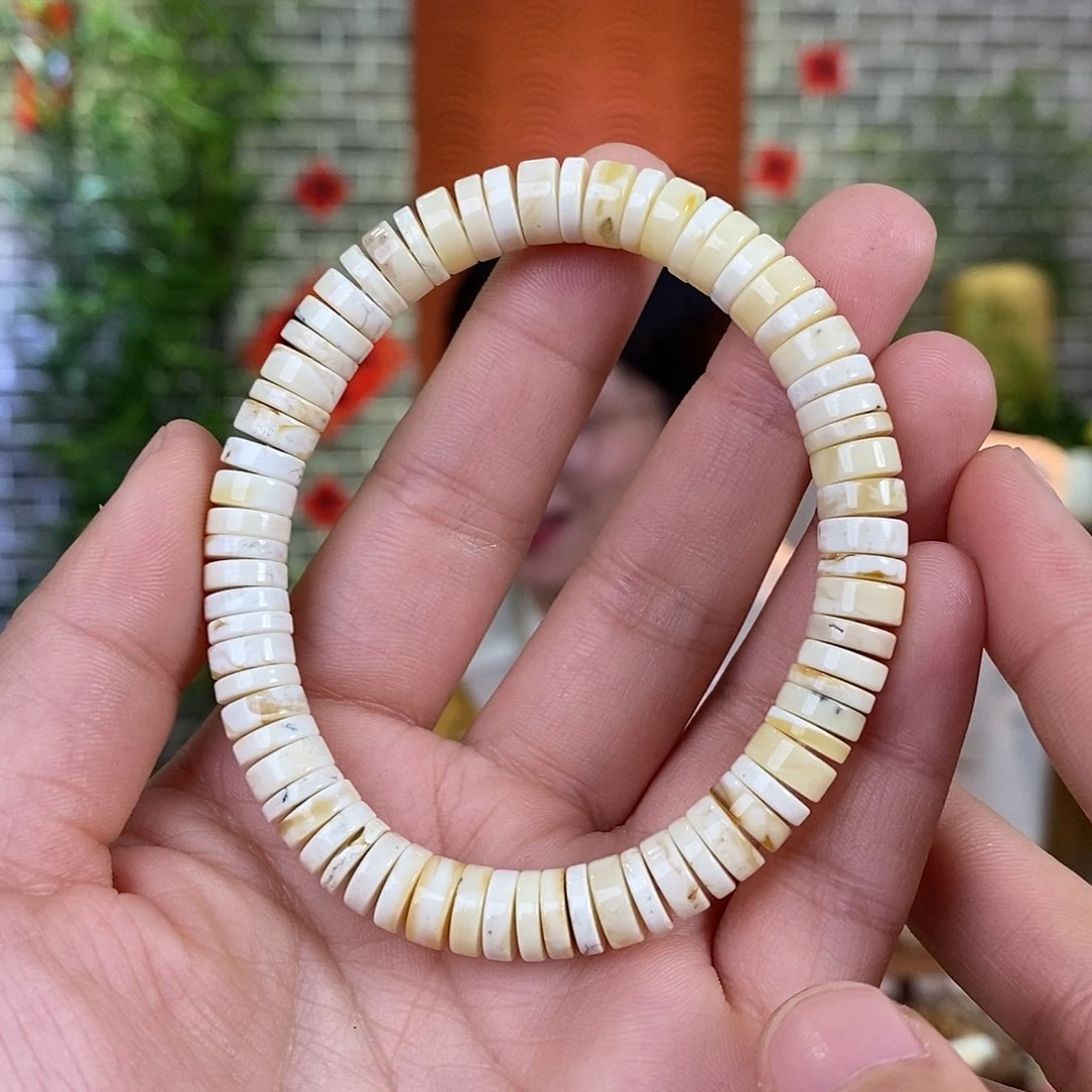 琥珀珠宝奇石未镶嵌蜜蜡手串8.0mm