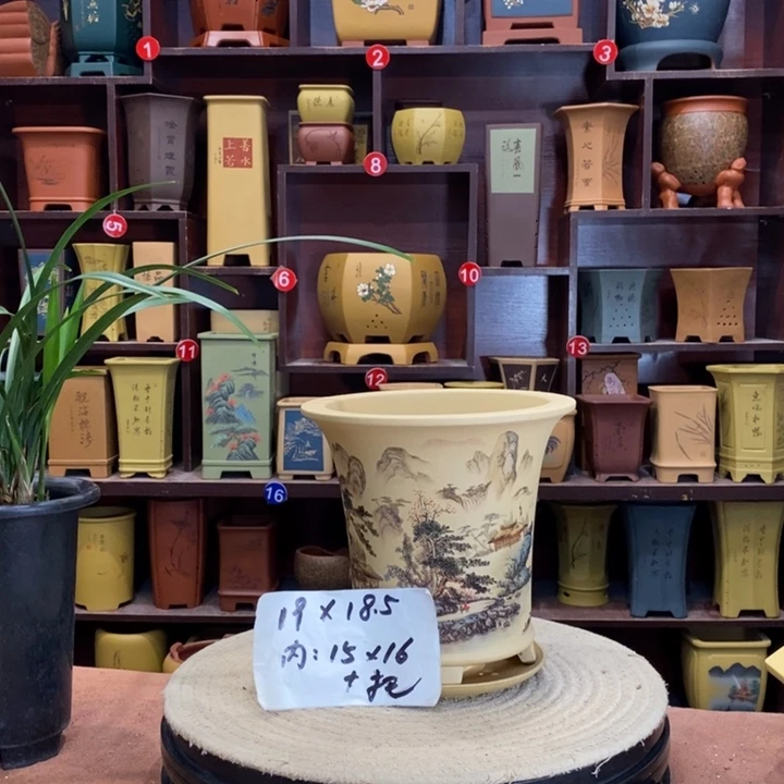 紫砂花盆紫砂花盆