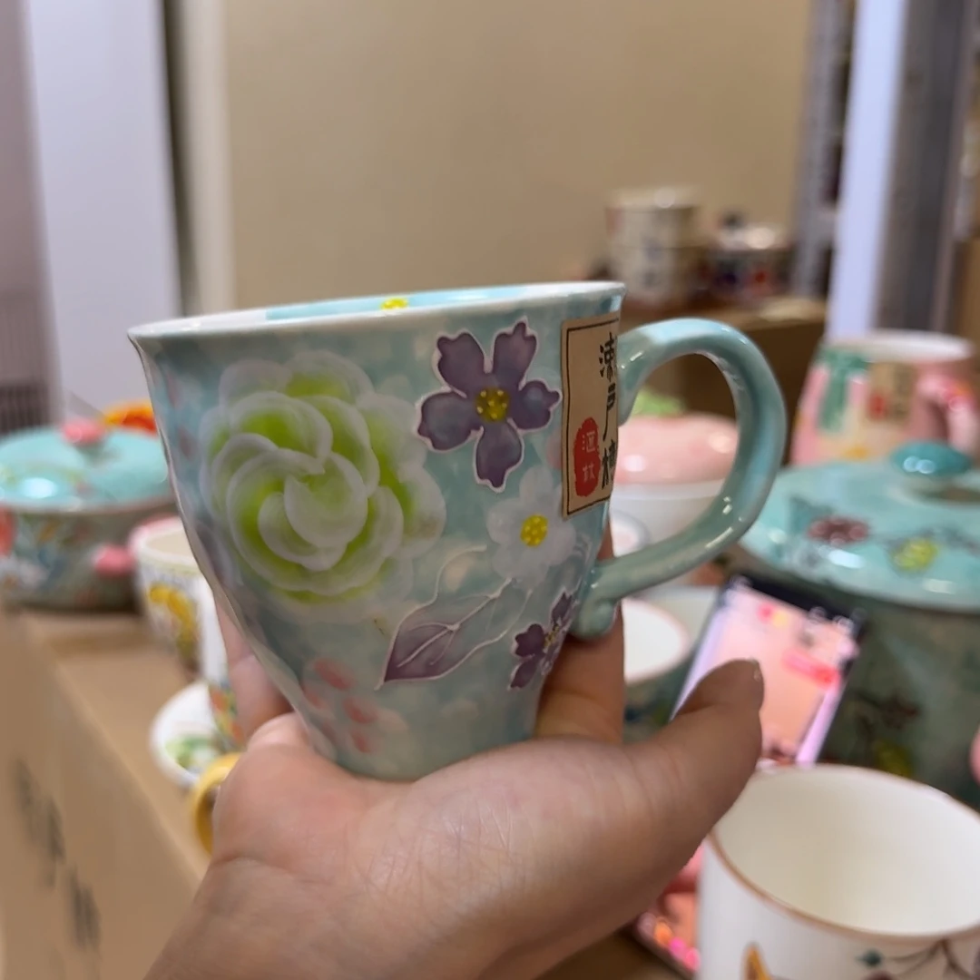 陶瓷濑户烧小咖啡杯一只看图