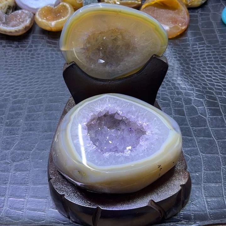 未镶嵌发饰水晶梦幻紫晶盆