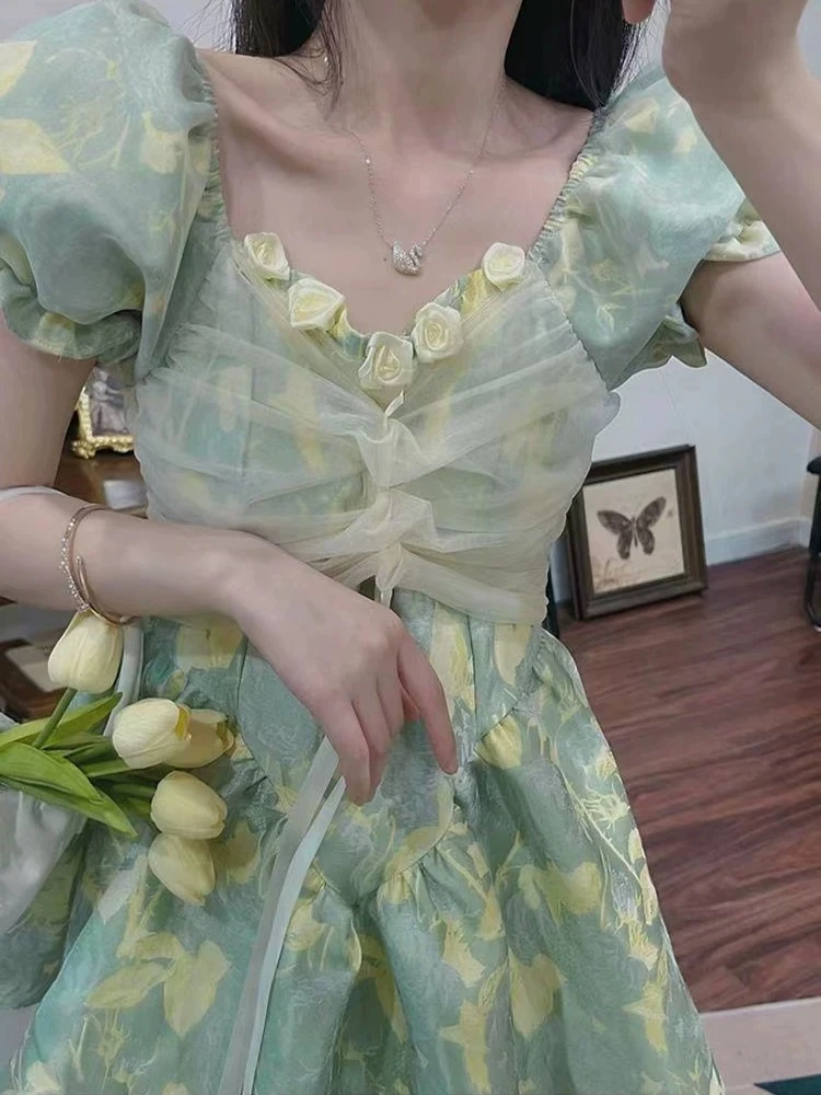 孤品扣号29-49留言编码法式甜美连衣裙