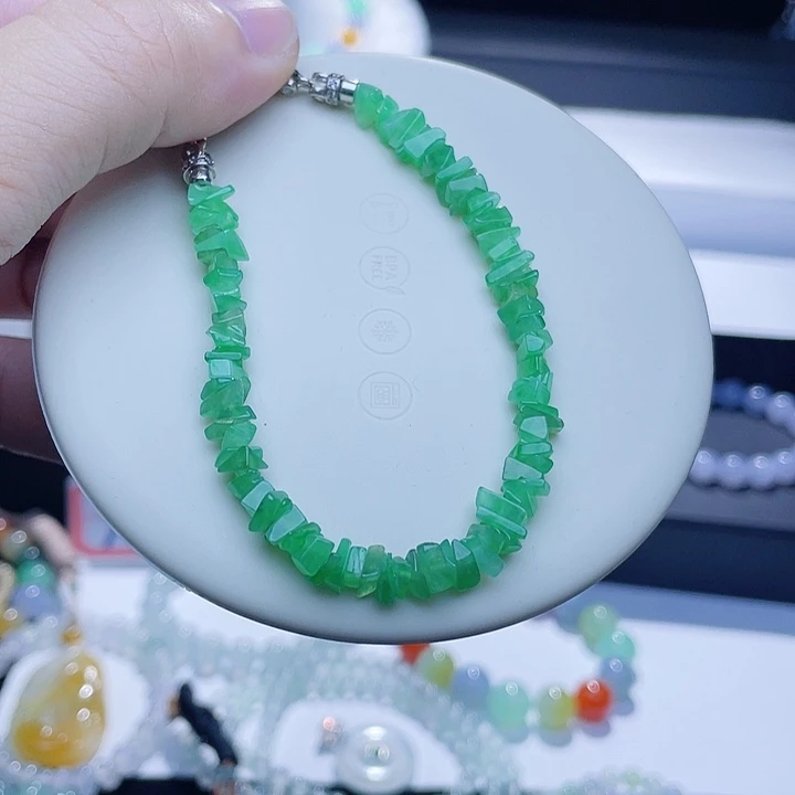 翡翠未镶嵌手链手串