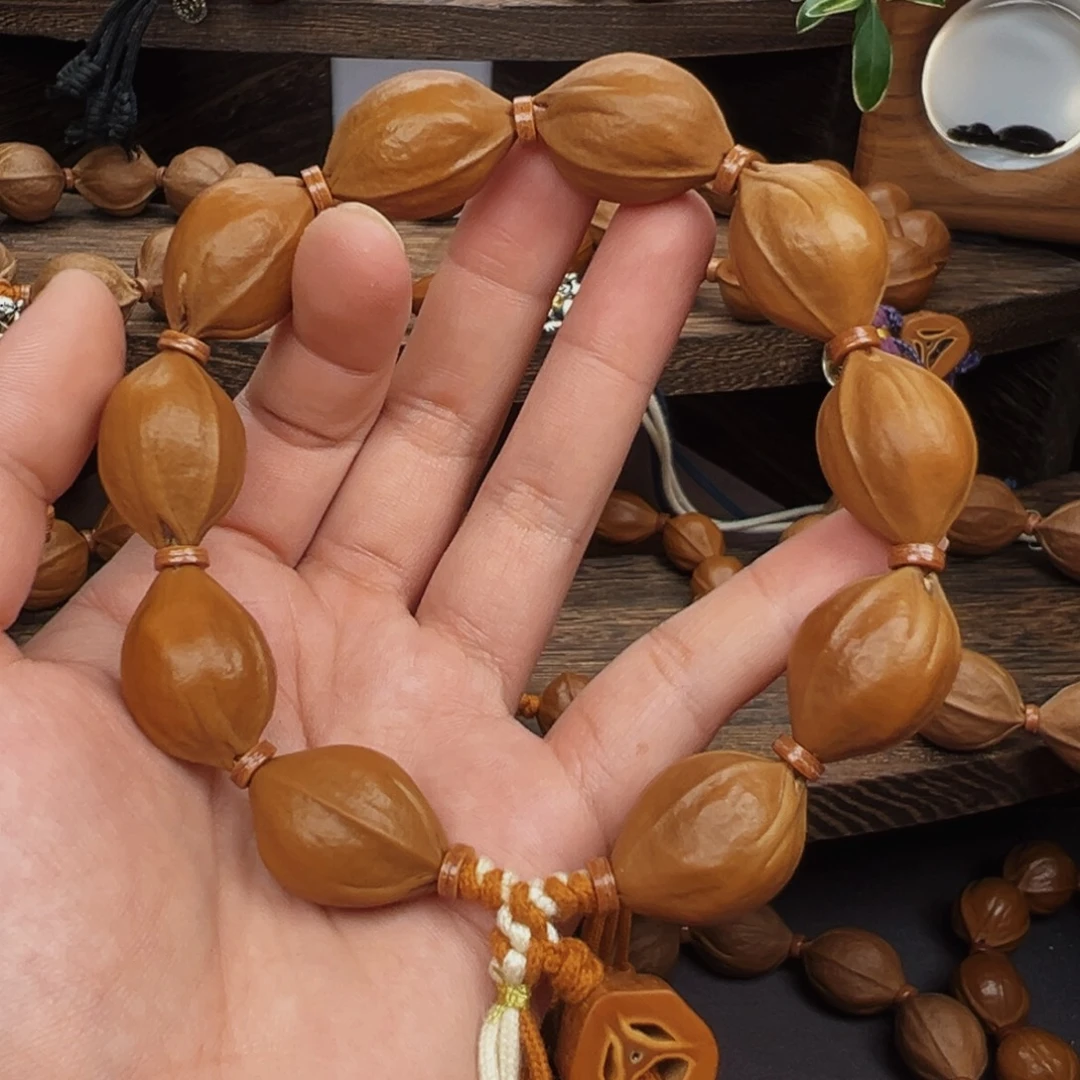 高***橄榄核手串/手链梅林铁核17×24鲨鱼背去霜款