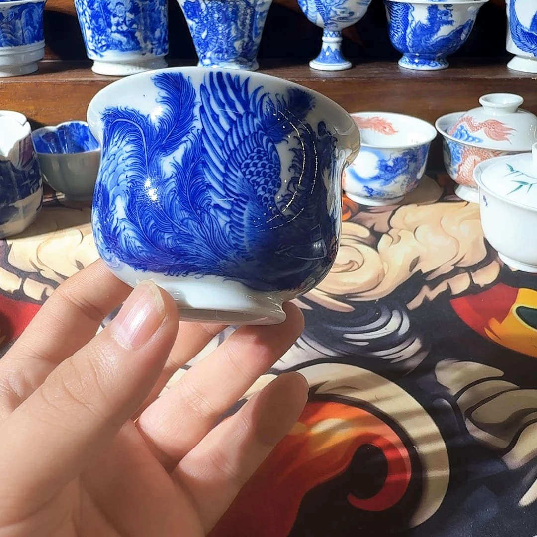 小***朵泥塑主人杯手工手绘微瑕