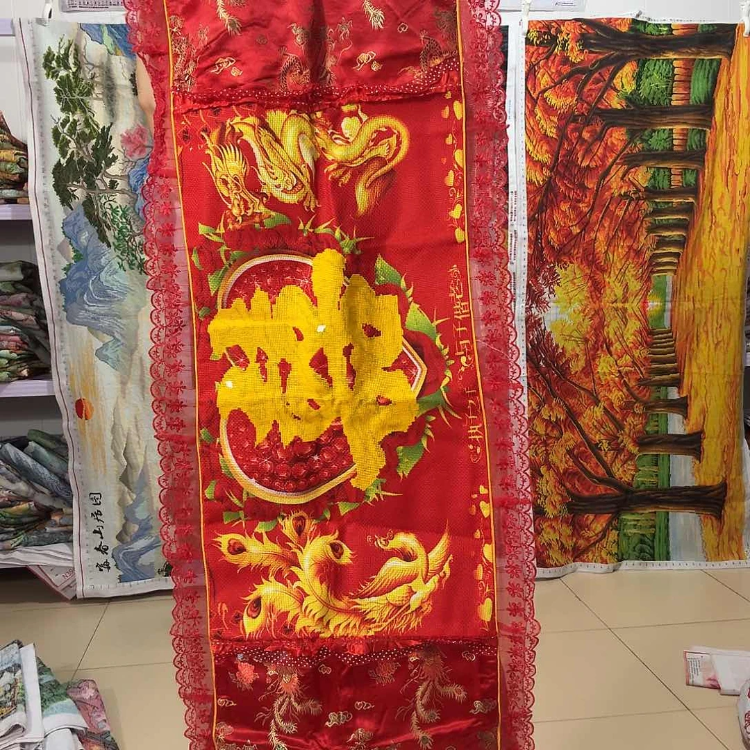 棉十字绣成品出售