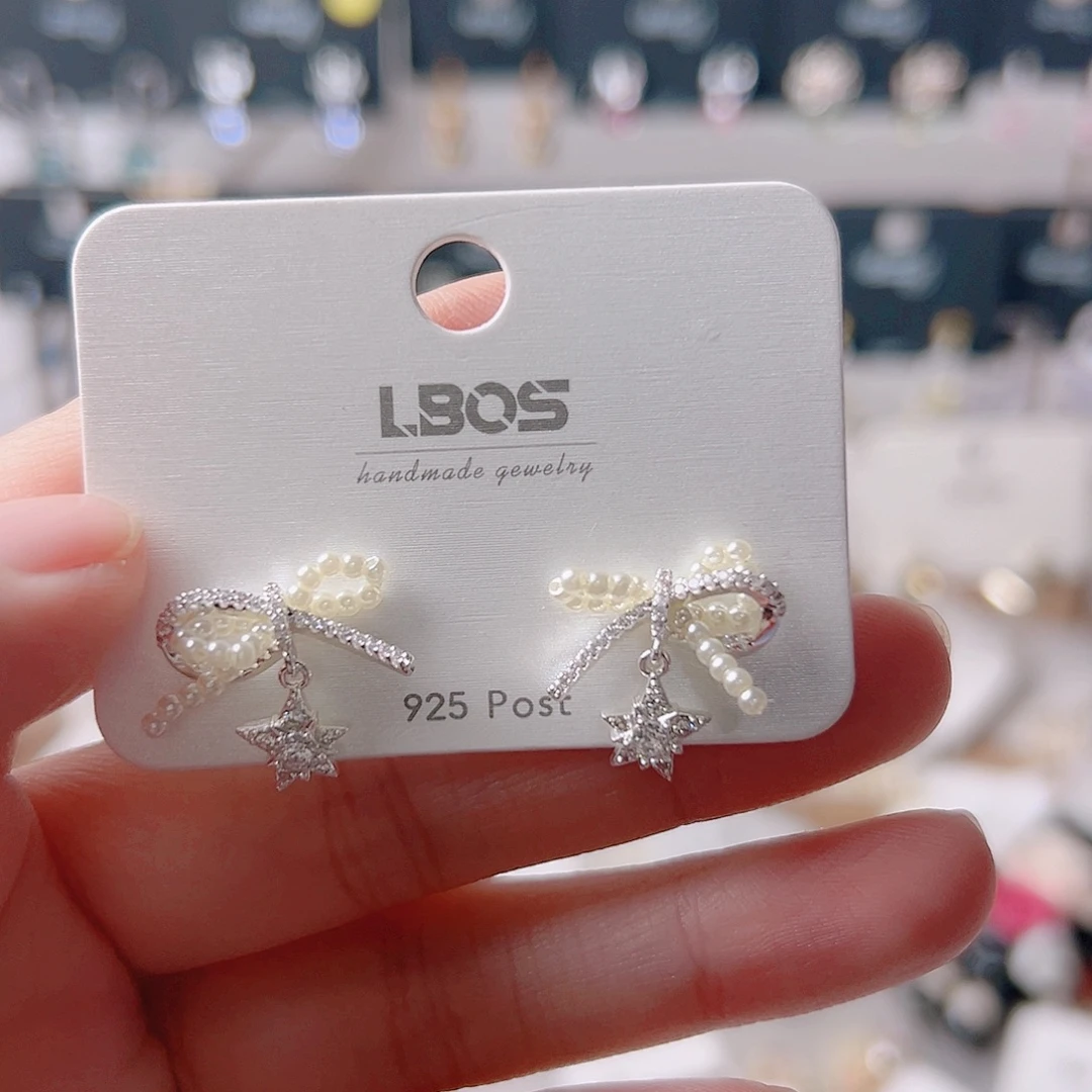 琉璃纯铜合金耳环的