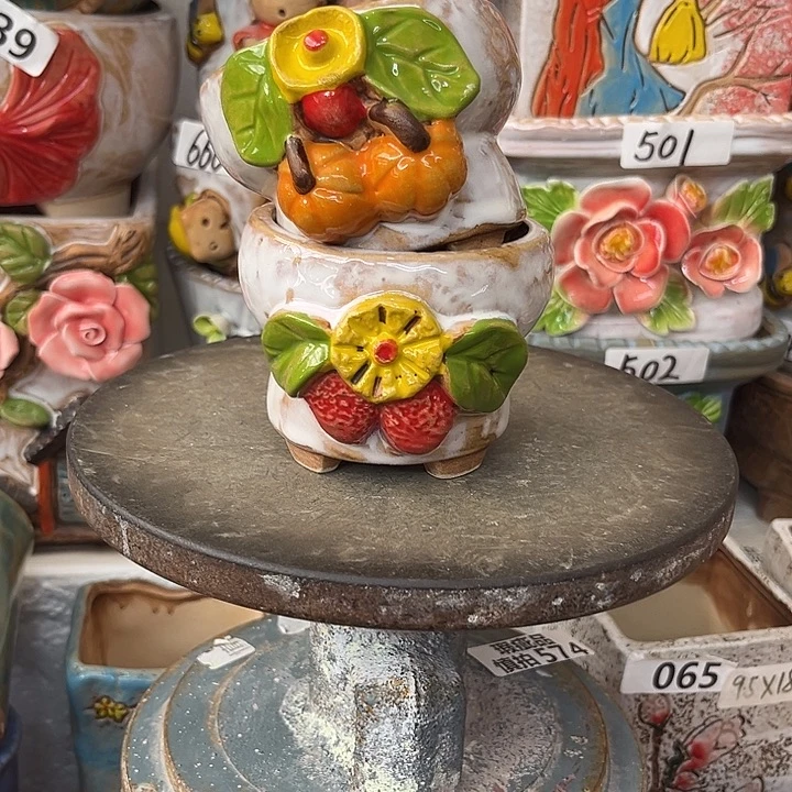 粗陶材质多肉花盆